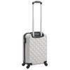 Maleta Con Ruedas Trolley Rígida Plateada Brillante Abs Vidaxl