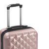 Maleta Con Ruedas Trolley Rígida Rosa Dorado Abs Vidaxl