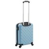 Maleta Con Ruedas Trolley Rígida Azul Abs Vidaxl