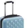 Maleta Con Ruedas Trolley Rígida Azul Abs Vidaxl