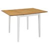 Mesa De Comedor Extensible Blanca (80-120)x80x74 Cm Mdf Vidaxl