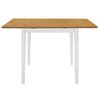 Mesa De Comedor Extensible Blanca (80-120)x80x74 Cm Mdf Vidaxl