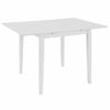 Mesa De Comedor Extensible Blanca (80-120)x80x74 Cm Mdf Vidaxl