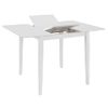 Mesa De Comedor Extensible Blanca (80-120)x80x74 Cm Mdf Vidaxl