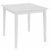 Mesa De Comedor Extensible Blanca (80-120)x80x74 Cm Mdf Vidaxl