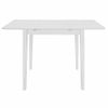 Mesa De Comedor Extensible Blanca (80-120)x80x74 Cm Mdf Vidaxl