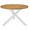 Mesa De Comedor Blanca 120x75 Cm Mdf Vidaxl