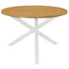 Mesa De Comedor Blanca 120x75 Cm Mdf Vidaxl