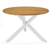 Mesa De Comedor Blanca 120x75 Cm Mdf Vidaxl