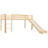 Cama Alta Para Niños Tobogán Y Escalera Madera Pino 97x208 Cm Vidaxl