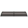 Marquesina Para Puerta Pc Negro 200x80 Cm Vidaxl