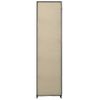 Armario Plegable De Tela Color Crema 110x45x175 Cm Vidaxl