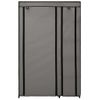 Armario Plegable De Tela Gris 110x45x175 Cm Vidaxl