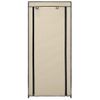 Mueble Zapatero Con Funda De Tela Color Crema 58x28x106 Cm Vidaxl