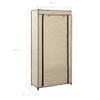 Mueble Zapatero Con Funda De Tela Color Crema 58x28x106 Cm Vidaxl