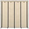 Armario Con 4 Compartimentos Color Crema 175x45x170 Cm Vidaxl