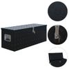 Caja De Aluminio 1085x370x400 Mm Negra Vidaxl