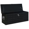 Caja De Aluminio 1085x370x400 Mm Negra Vidaxl