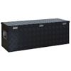 Caja De Aluminio 1085x370x400 Mm Negra Vidaxl