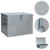 Caja De Aluminio 610x430x455 Mm Plateada Vidaxl