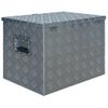 Caja De Aluminio 610x430x455 Mm Plateada Vidaxl