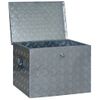 Caja De Aluminio 610x430x455 Mm Plateada Vidaxl