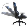 Silla De Gaming De Cuero Sintético Azul Vidaxl