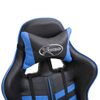 Silla De Gaming De Cuero Sintético Azul Vidaxl