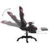 Silla Gaming Con Reposapiés Cuero Sintético Color Vino Tinto Vidaxl