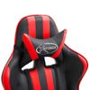 Silla De Gaming De Cuero Sintético Rojo Vidaxl