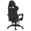 Silla De Gaming De Cuero Sintético Gris Vidaxl