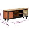 Mueble Para Tv Madera Maciza Reciclada 120x30x45 Cm Vidaxl