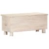 Caja De Almacenaje Madera Maciza De Acacia 110x40x45 Cm Blanco Vidaxl