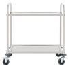 Carrito De Cocina De 2 Alturas Acero Inoxidable 95x45x83,5 Cm Vidaxl