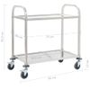 Carrito De Cocina De 2 Alturas Acero Inoxidable 95x45x83,5 Cm Vidaxl