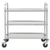 Carrito De Cocina De 3 Alturas 95x45x83,5 Cm Acero Inoxidable Vidaxl