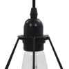 Lámpara De Techo Con Diseño De Rombos Negra 3 Bombillas E27 Vidaxl