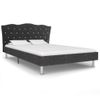 Estructura De Cama De Tela Gris Oscura 120x200 Cm Vidaxl