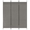 Biombo Divisor De 3 Paneles Gris Antracita 150x180 Cm Vidaxl