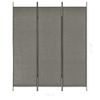 Biombo Divisor De 3 Paneles Gris Antracita 150x180 Cm Vidaxl