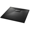 Plato De Ducha Smc Negro 80x80 Cm Vidaxl