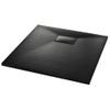 Plato De Ducha Smc Negro 90x90 Cm Vidaxl