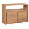 Aparador De Madera Maciza De Teca 80x30x60 Cm Vidaxl