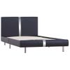 Estructura De Cama Cuero Sintético Negro 90x200 Cm Vidaxl