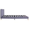 Estructura De Cama De Tela Gris Claro 160x200 Cm Vidaxl