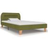 Estructura De Cama Con Led Tela Verde 90x200 Cm Vidaxl