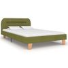 Estructura De Cama Con Led Tela Verde 120x200 Cm Vidaxl