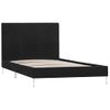 Estructura De Cama De Tela Negro 90x200 Cm Vidaxl