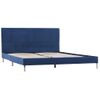 Estructura De Cama De Tela Azul 140x200 Cm Vidaxl