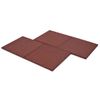 Losetas De Goma Protección De Caídas 12 Unidades 50x50x3cm Rojo Vidaxl